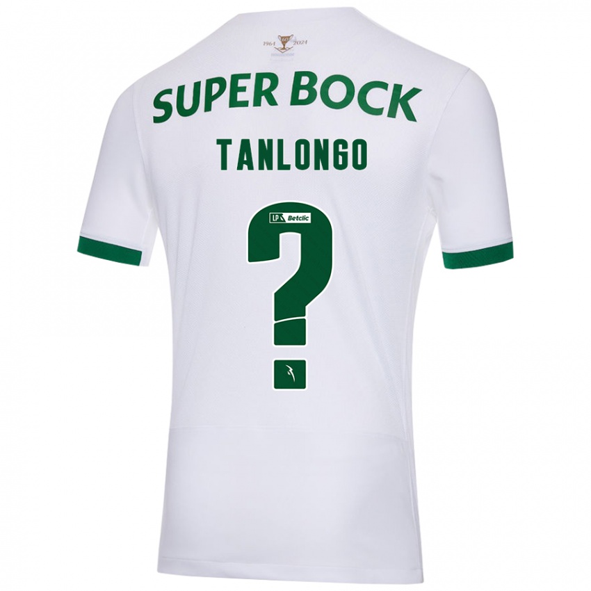 Gyermek Mateo Tanlongo #0 Fehér Zöld Idegenbeli Jersey 2024/25 Mez Póló Ing