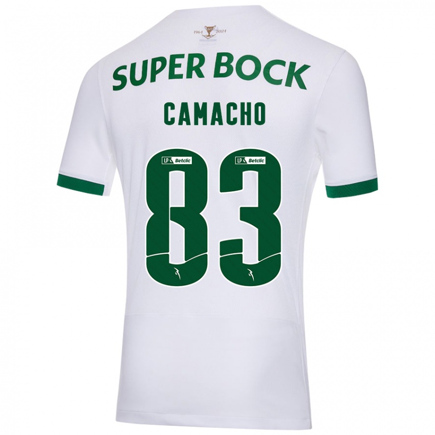 Gyermek Rafael Camacho #83 Fehér Zöld Idegenbeli Jersey 2024/25 Mez Póló Ing