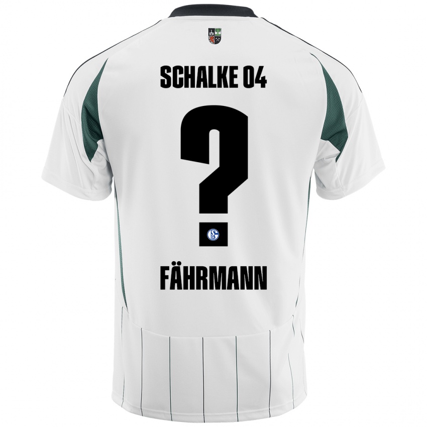 Gyermek Ralf Fährmann #0 Fehér Zöld Idegenbeli Jersey 2024/25 Mez Póló Ing