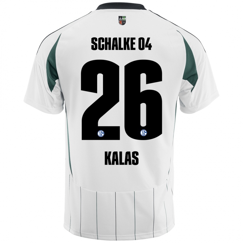 Gyermek Tomas Kalas #26 Fehér Zöld Idegenbeli Jersey 2024/25 Mez Póló Ing