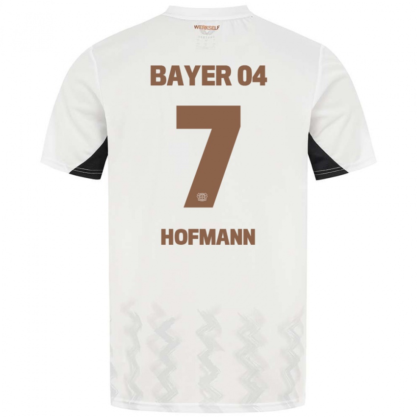 Gyermek Jonas Hofmann #7 Fehér Fekete Idegenbeli Jersey 2024/25 Mez Póló Ing