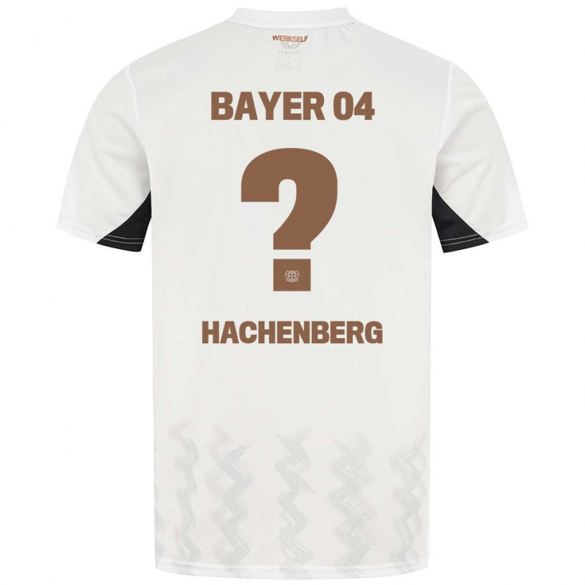 Gyermek Merlin Hachenberg #0 Fehér Fekete Idegenbeli Jersey 2024/25 Mez Póló Ing