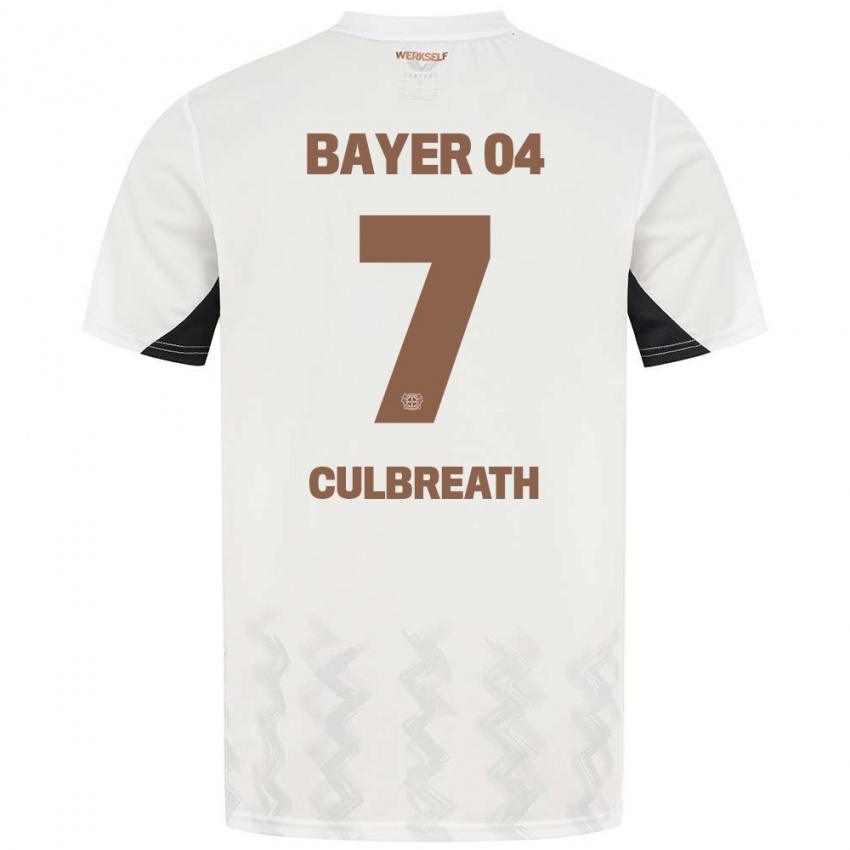 Gyermek Montrell Culbreath #7 Fehér Fekete Idegenbeli Jersey 2024/25 Mez Póló Ing