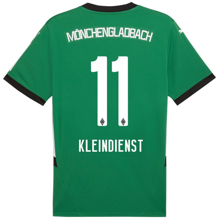 Gyermek Tim Kleindienst #11 Zöld Fehér Idegenbeli Jersey 2024/25 Mez Póló Ing