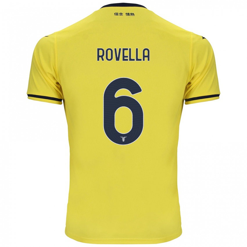 Gyermek Nicolo Rovella #6 Sárga Idegenbeli Jersey 2024/25 Mez Póló Ing