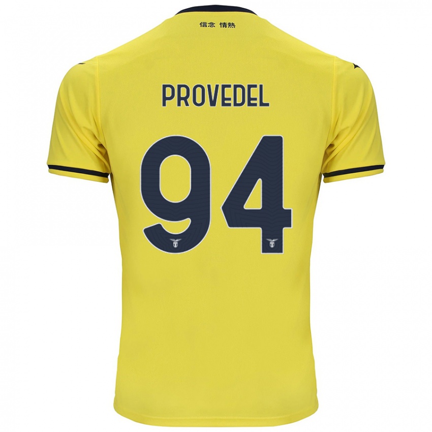 Gyermek Ivan Provedel #94 Sárga Idegenbeli Jersey 2024/25 Mez Póló Ing