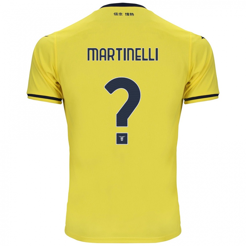 Gyermek Leonardo Martinelli #0 Sárga Idegenbeli Jersey 2024/25 Mez Póló Ing