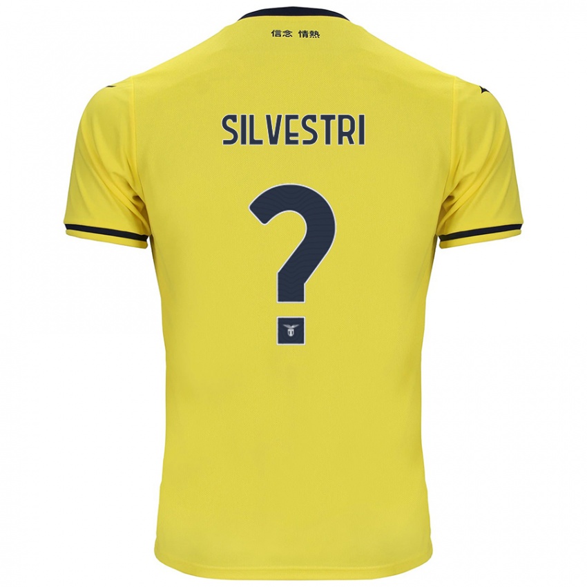 Gyermek Thomas Silvestri #0 Sárga Idegenbeli Jersey 2024/25 Mez Póló Ing