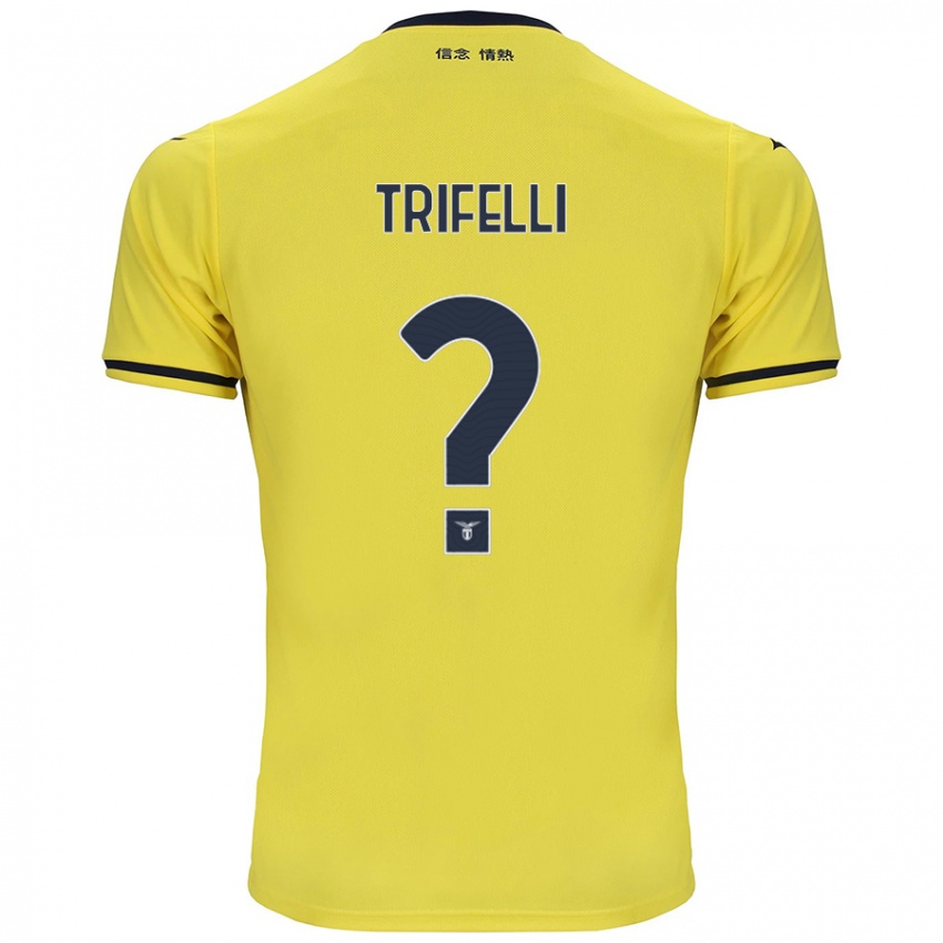 Gyermek Cristiano Trifelli #0 Sárga Idegenbeli Jersey 2024/25 Mez Póló Ing