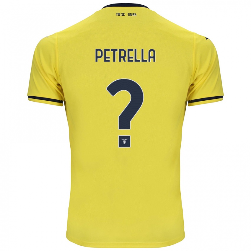 Gyermek Anthony Petrella #0 Sárga Idegenbeli Jersey 2024/25 Mez Póló Ing