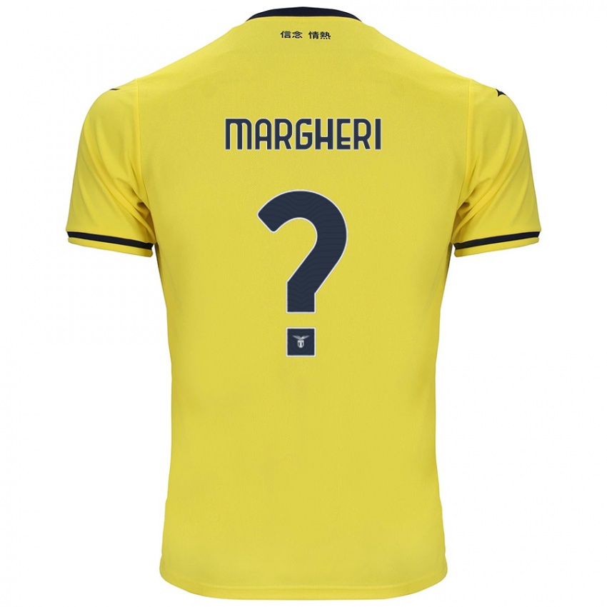 Gyermek Emanuele Margheri #0 Sárga Idegenbeli Jersey 2024/25 Mez Póló Ing