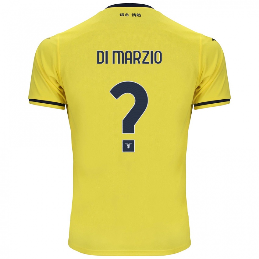 Gyermek Flavio Di Marzio #0 Sárga Idegenbeli Jersey 2024/25 Mez Póló Ing