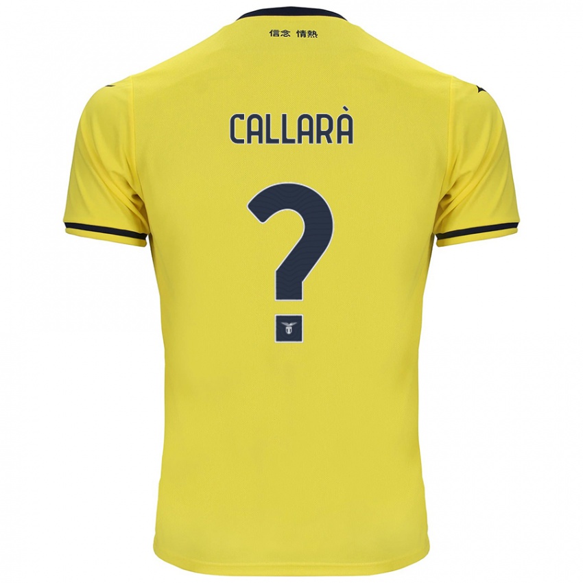 Gyermek Nicholas Callarà #0 Sárga Idegenbeli Jersey 2024/25 Mez Póló Ing