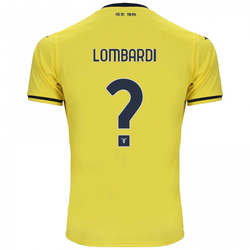 Gyermek Pierlorenzo Lombardi #0 Sárga Idegenbeli Jersey 2024/25 Mez Póló Ing