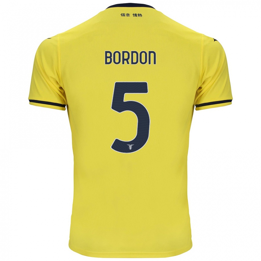 Gyermek Filipe Bordon #5 Sárga Idegenbeli Jersey 2024/25 Mez Póló Ing