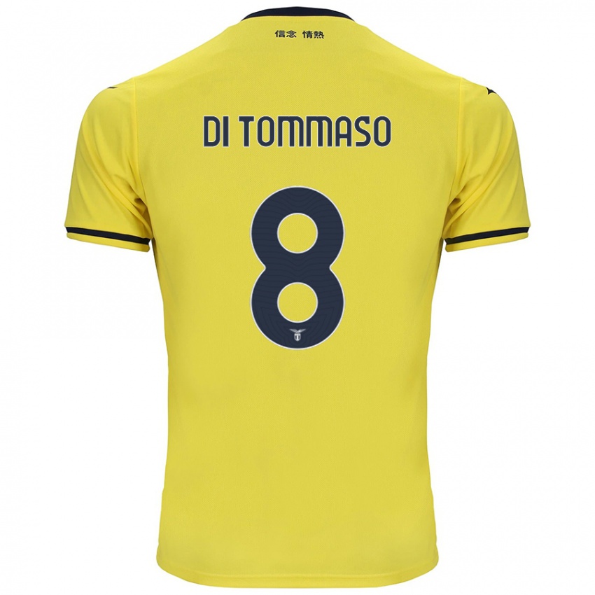 Gyermek Leonardo Di Tommaso #8 Sárga Idegenbeli Jersey 2024/25 Mez Póló Ing