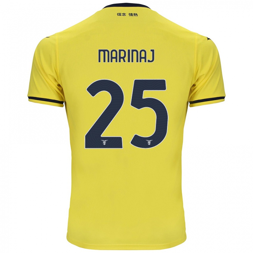 Gyermek Kledi Marinaj #25 Sárga Idegenbeli Jersey 2024/25 Mez Póló Ing