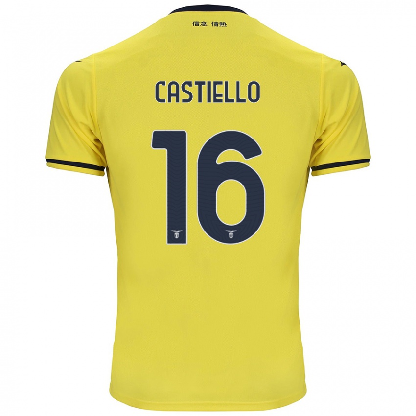 Gyermek Antonietta Castiello #16 Sárga Idegenbeli Jersey 2024/25 Mez Póló Ing