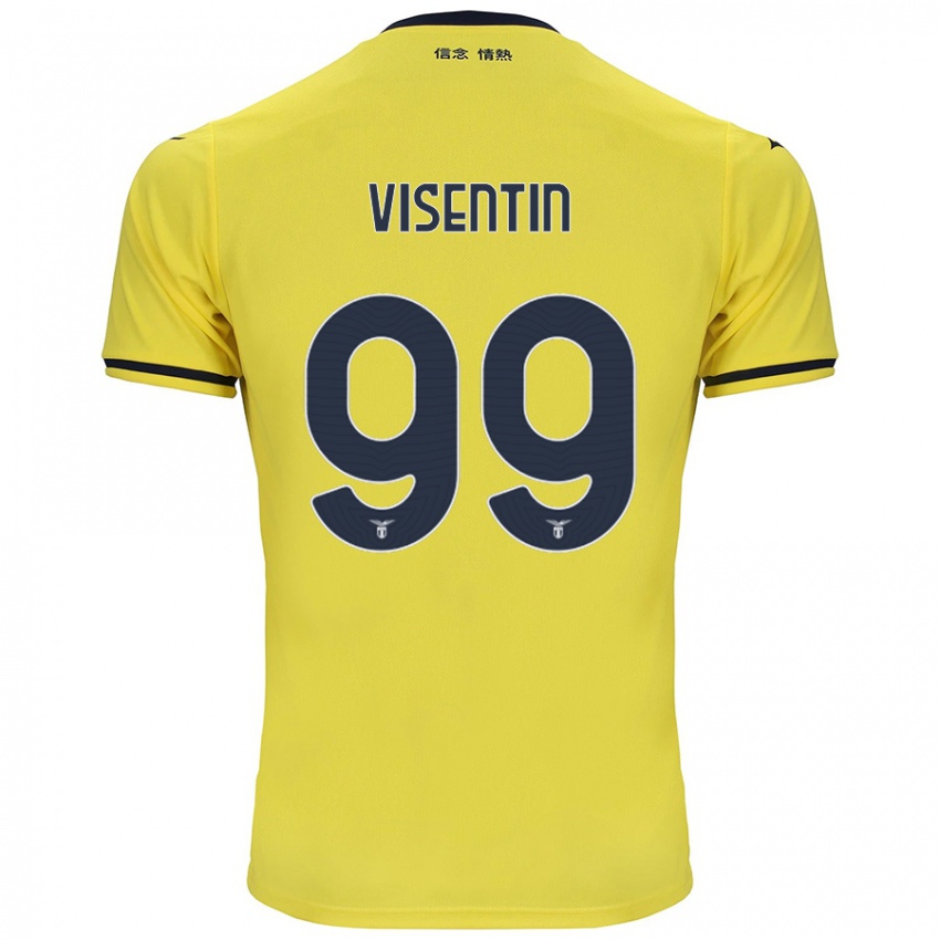 Gyermek Noemi Visentin #99 Sárga Idegenbeli Jersey 2024/25 Mez Póló Ing