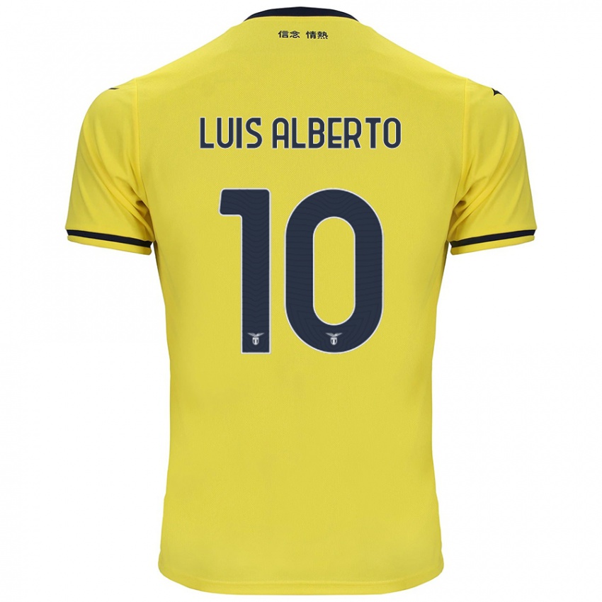 Gyermek Luis Alberto #10 Sárga Idegenbeli Jersey 2024/25 Mez Póló Ing