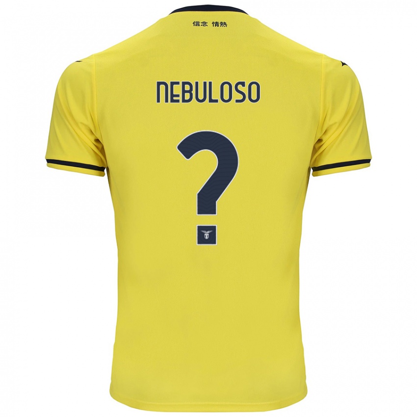 Gyermek Giulio Nebuloso #0 Sárga Idegenbeli Jersey 2024/25 Mez Póló Ing