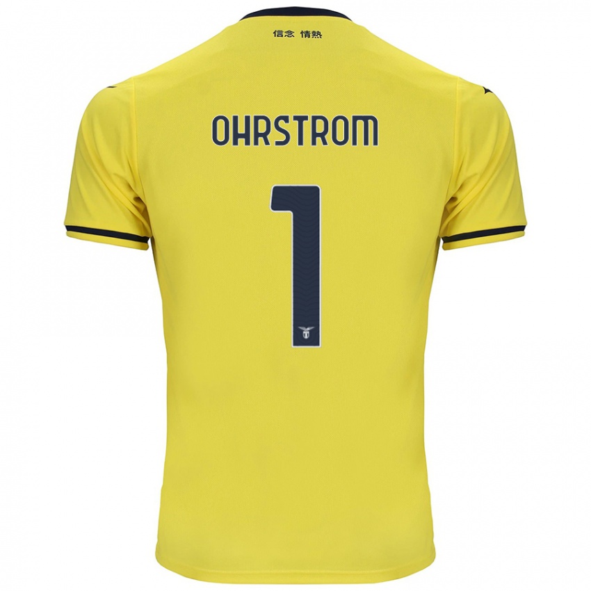 Gyermek Stephanie Ohrstrom #1 Sárga Idegenbeli Jersey 2024/25 Mez Póló Ing