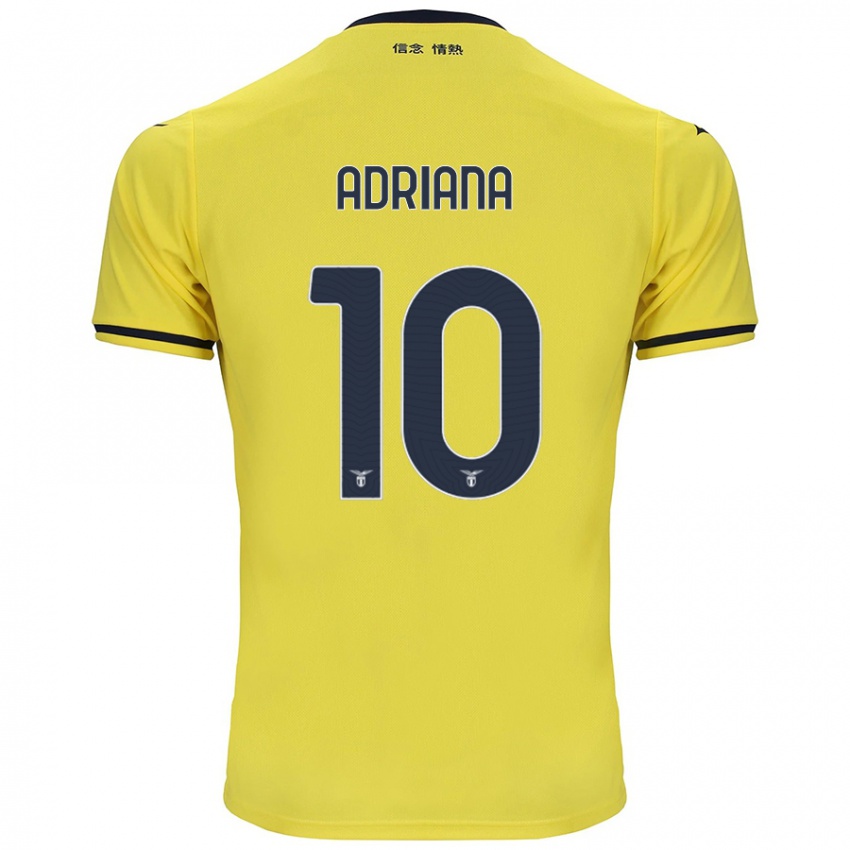 Gyermek Adriana Martín Santamaría #10 Sárga Idegenbeli Jersey 2024/25 Mez Póló Ing