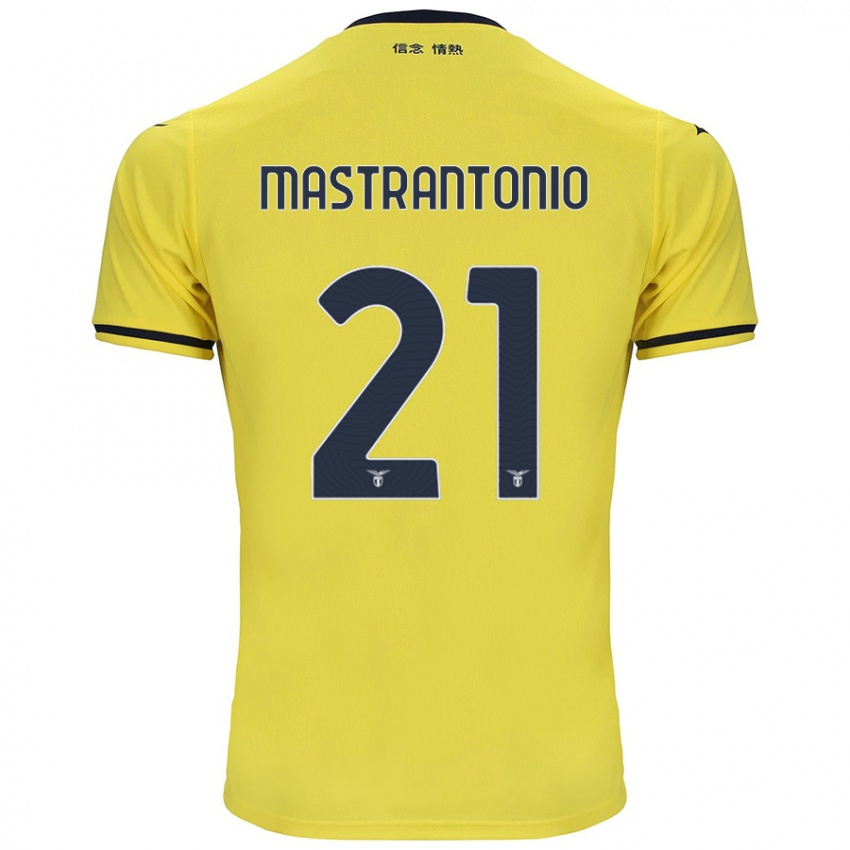 Gyermek Ella Mastrantonio #21 Sárga Idegenbeli Jersey 2024/25 Mez Póló Ing