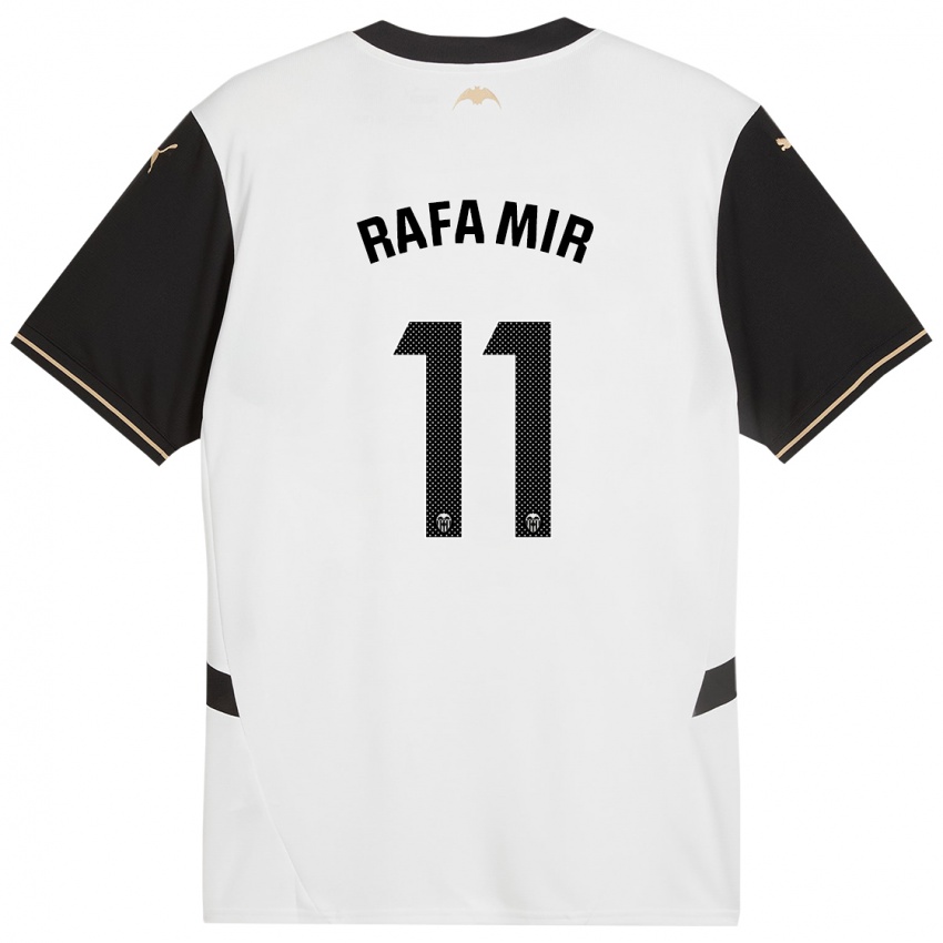 Férfi Rafa Mir #11 Fehér Fekete Hazai Jersey 2024/25 Mez Póló Ing