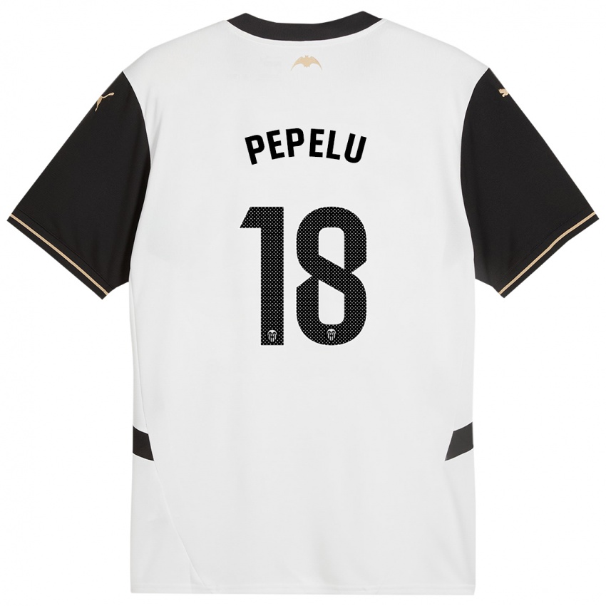 Férfi Pepelu #18 Fehér Fekete Hazai Jersey 2024/25 Mez Póló Ing