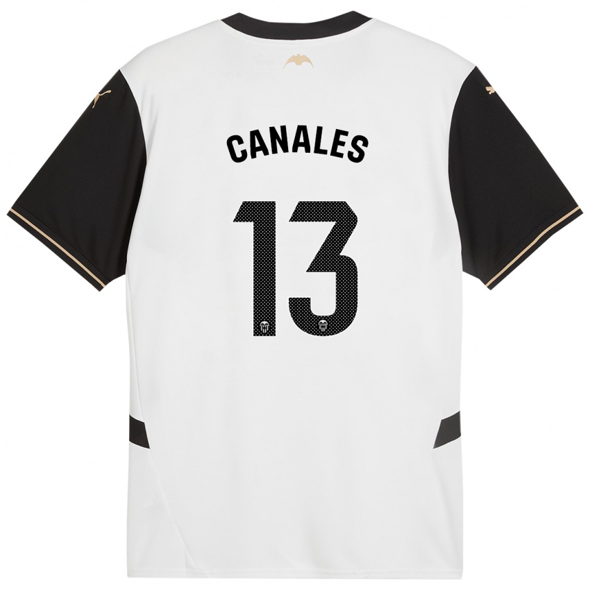 Férfi Antonia Canales #13 Fehér Fekete Hazai Jersey 2024/25 Mez Póló Ing