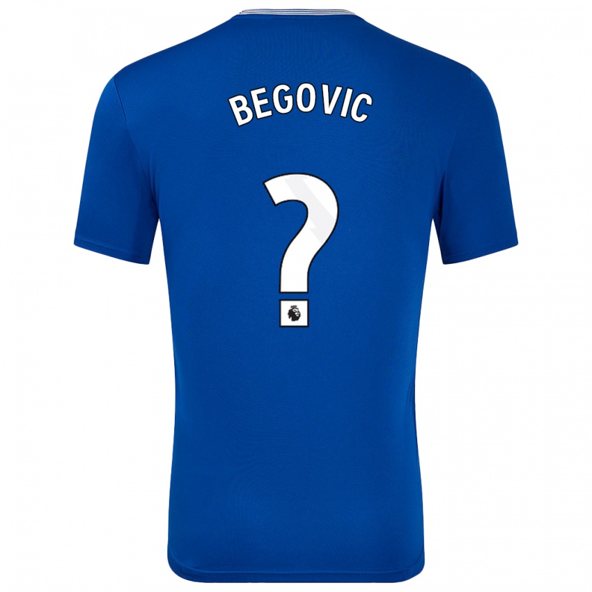 Férfi Asmir Begovic #0 Kék -Val Hazai Jersey 2024/25 Mez Póló Ing