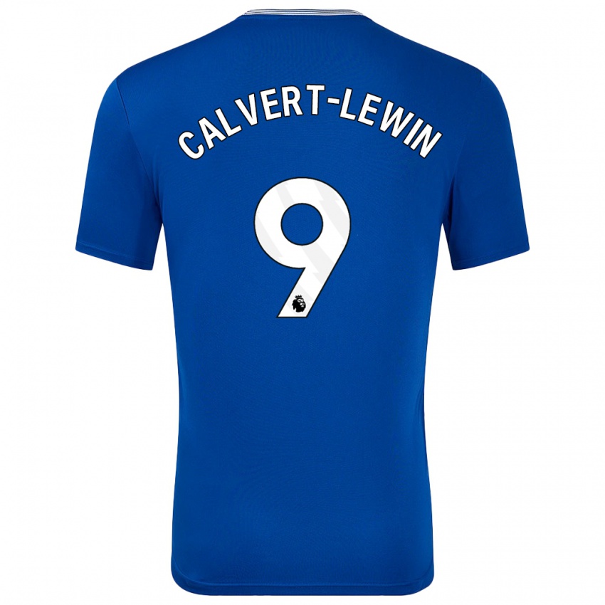 Férfi Dominic Calvert-Lewin #9 Kék -Val Hazai Jersey 2024/25 Mez Póló Ing