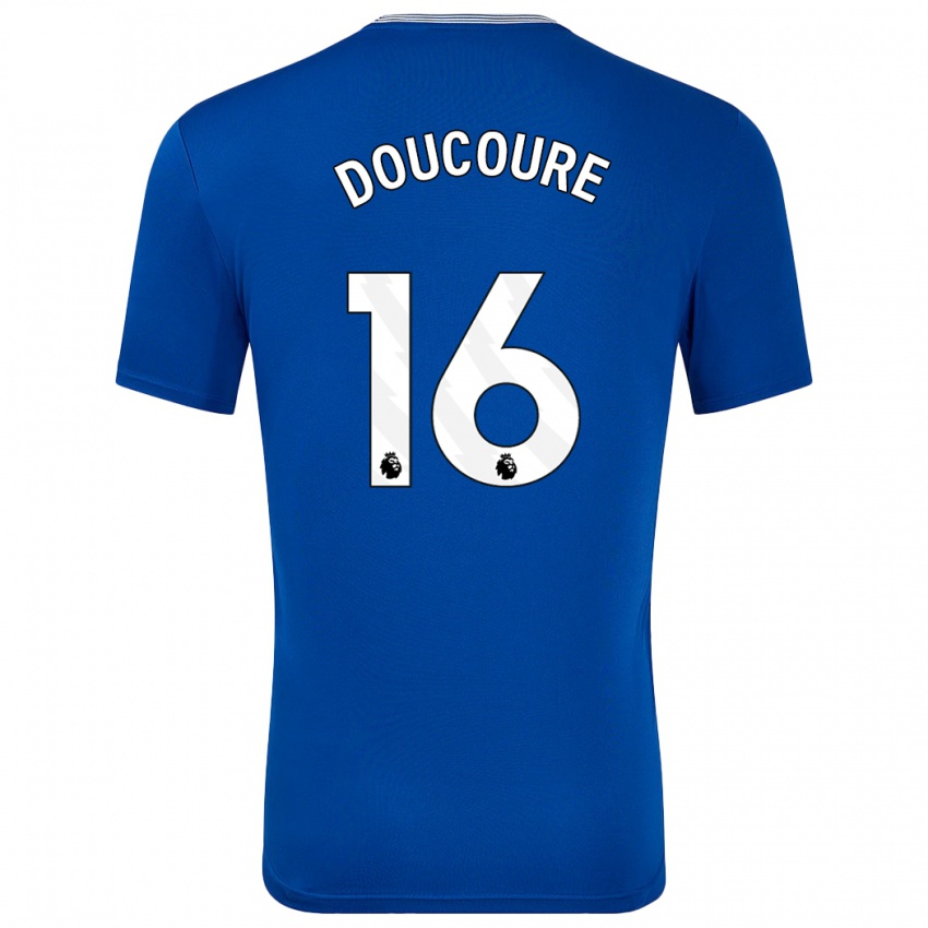 Férfi Abdoulaye Doucoure #16 Kék -Val Hazai Jersey 2024/25 Mez Póló Ing