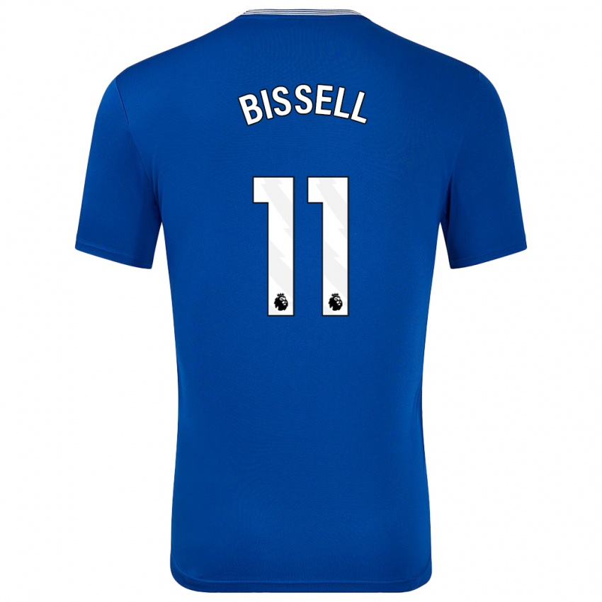 Férfi Emma Bissell #11 Kék -Val Hazai Jersey 2024/25 Mez Póló Ing