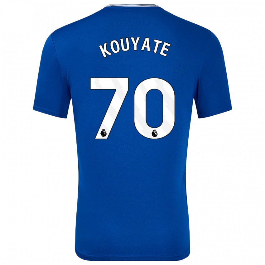 Férfi Katia Kouyate #70 Kék -Val Hazai Jersey 2024/25 Mez Póló Ing