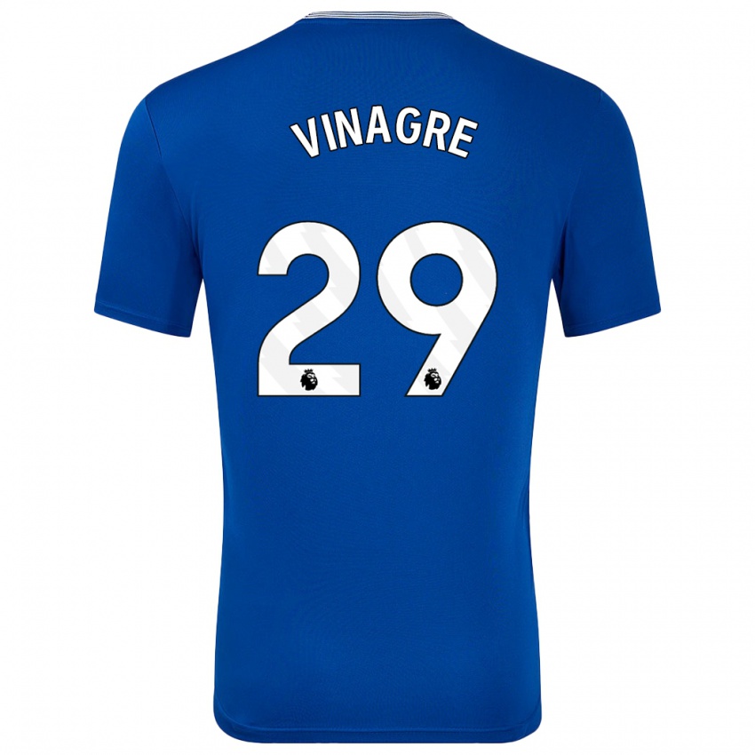 Férfi Ruben Vinagre #29 Kék -Val Hazai Jersey 2024/25 Mez Póló Ing