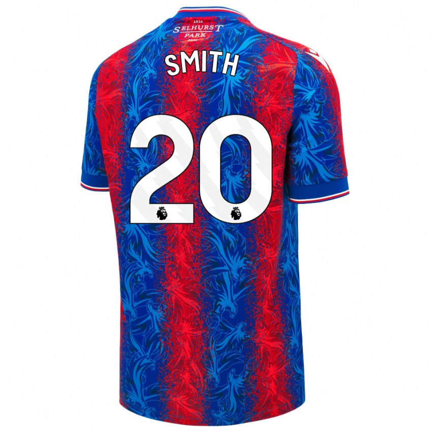 Férfi Hope Smith #20 Piros Kék Csíkok Hazai Jersey 2024/25 Mez Póló Ing