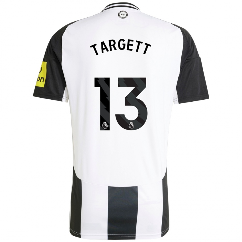 Férfi Matt Targett #13 Fehér Fekete Hazai Jersey 2024/25 Mez Póló Ing