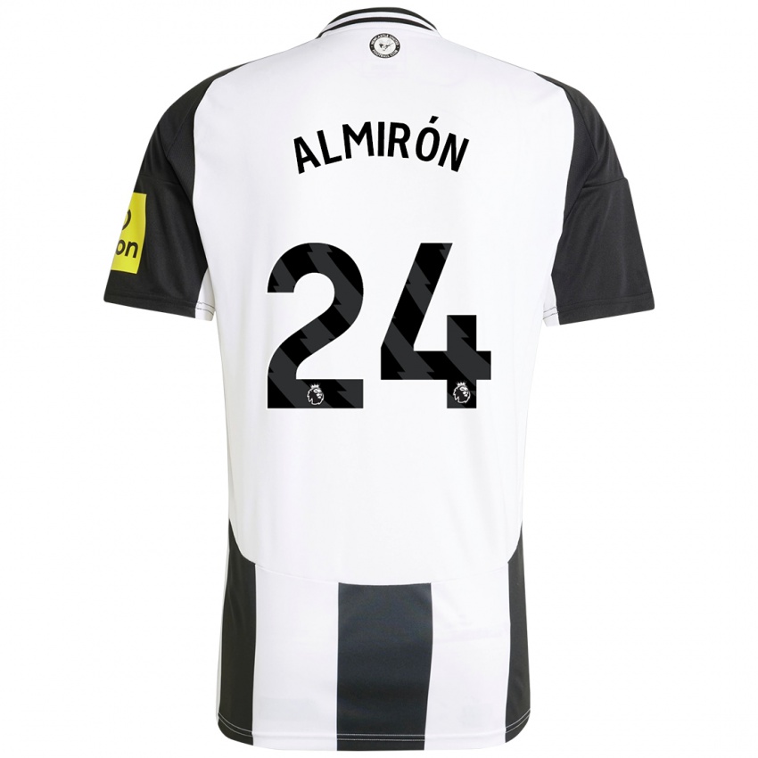 Férfi Miguel Almiron #24 Fehér Fekete Hazai Jersey 2024/25 Mez Póló Ing