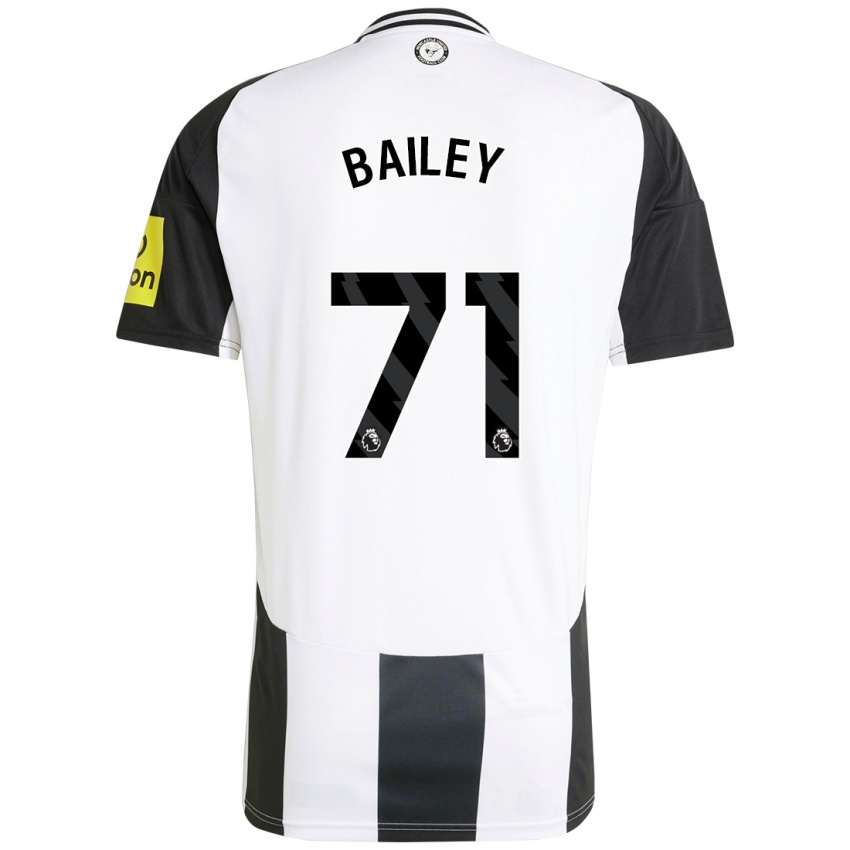 Férfi Scott Bailey #71 Fehér Fekete Hazai Jersey 2024/25 Mez Póló Ing