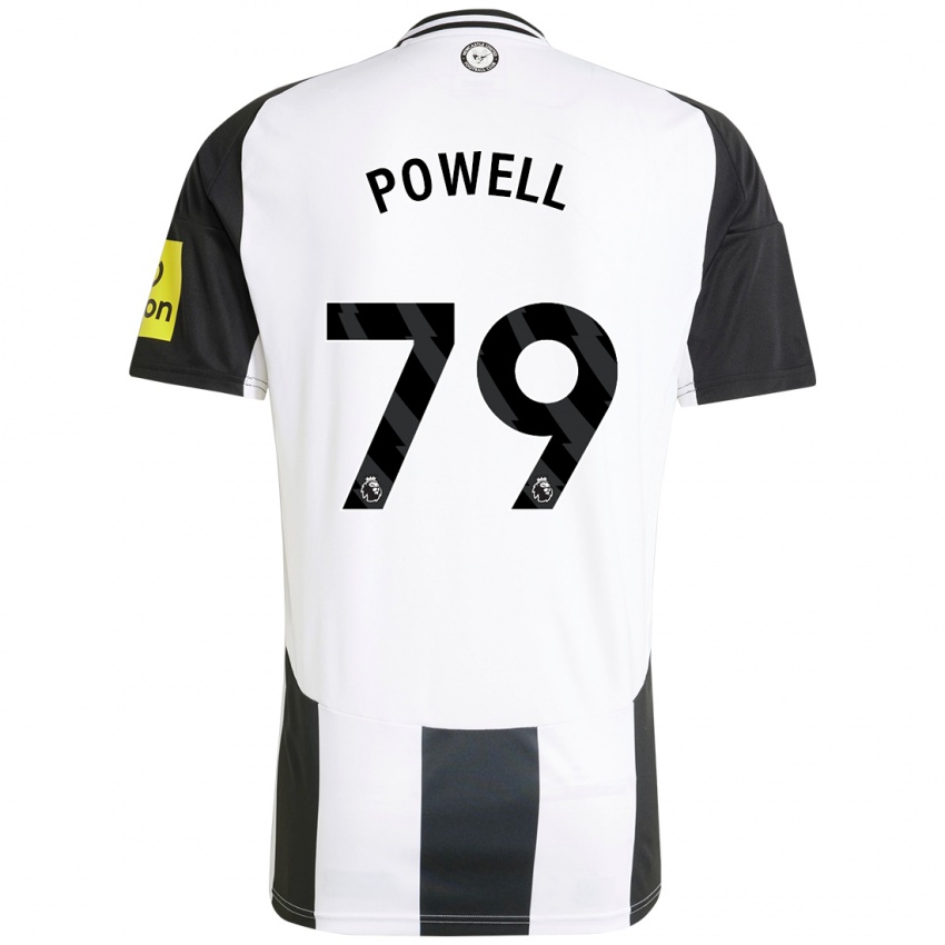 Férfi Rory Powell #79 Fehér Fekete Hazai Jersey 2024/25 Mez Póló Ing