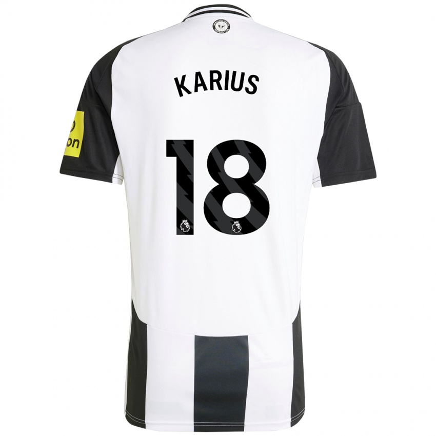 Férfi Loris Karius #18 Fehér Fekete Hazai Jersey 2024/25 Mez Póló Ing