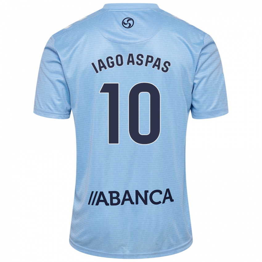 Férfi Iago Aspas #10 Ég Kék Hazai Jersey 2024/25 Mez Póló Ing