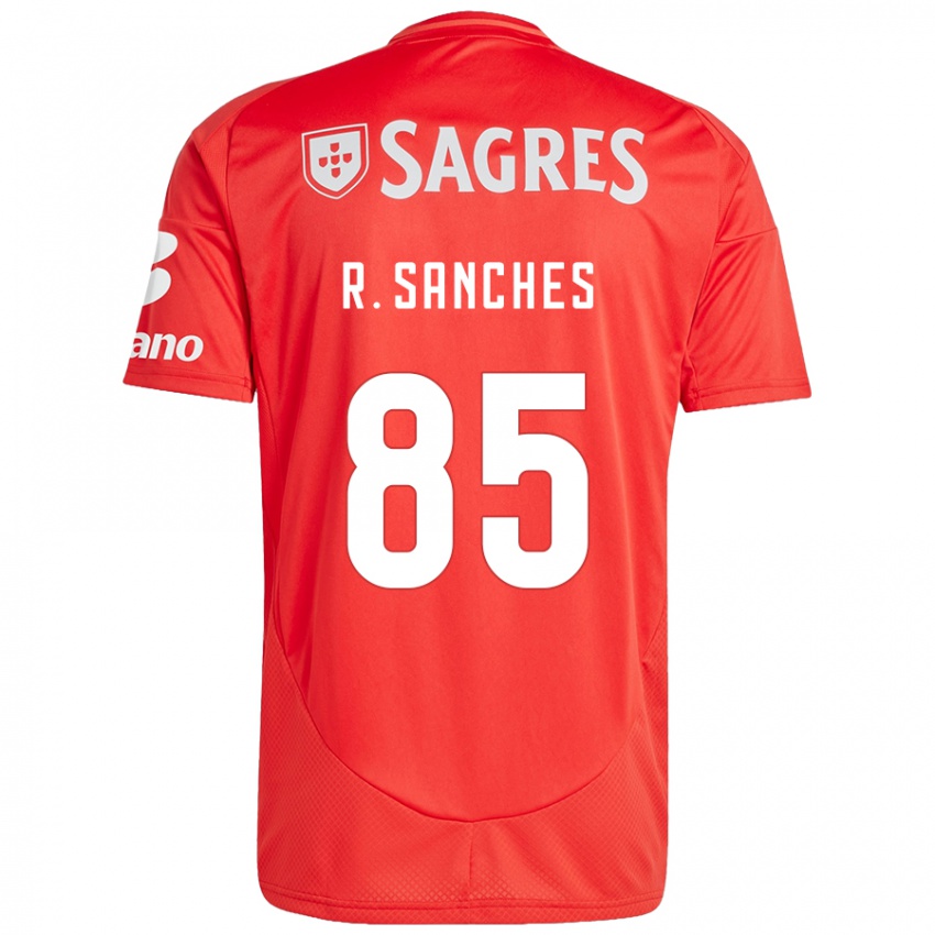 Férfi Renato Sanches #85 Piros Fehér Hazai Jersey 2024/25 Mez Póló Ing