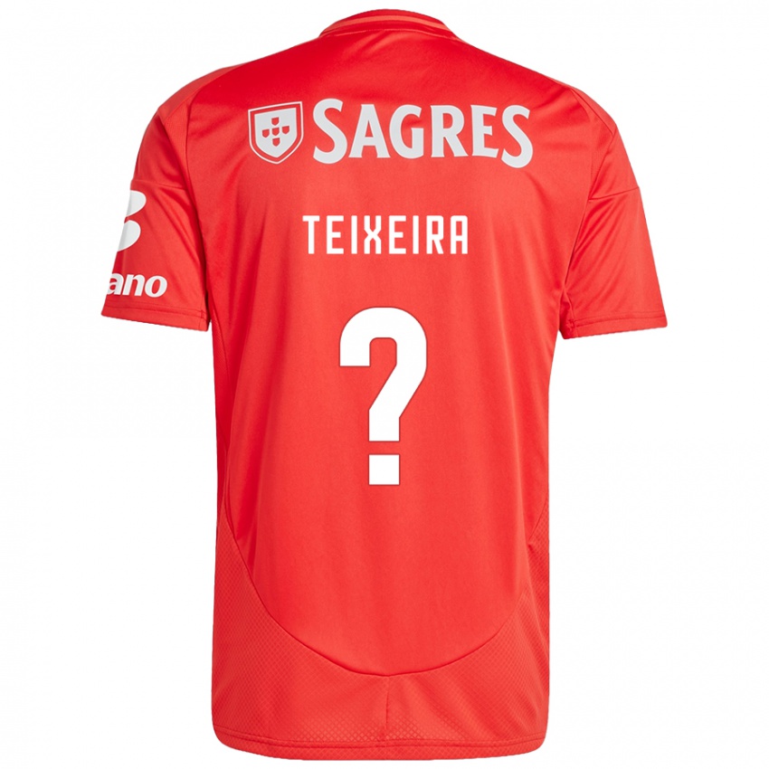 Férfi Ricardo Teixeira #0 Piros Fehér Hazai Jersey 2024/25 Mez Póló Ing