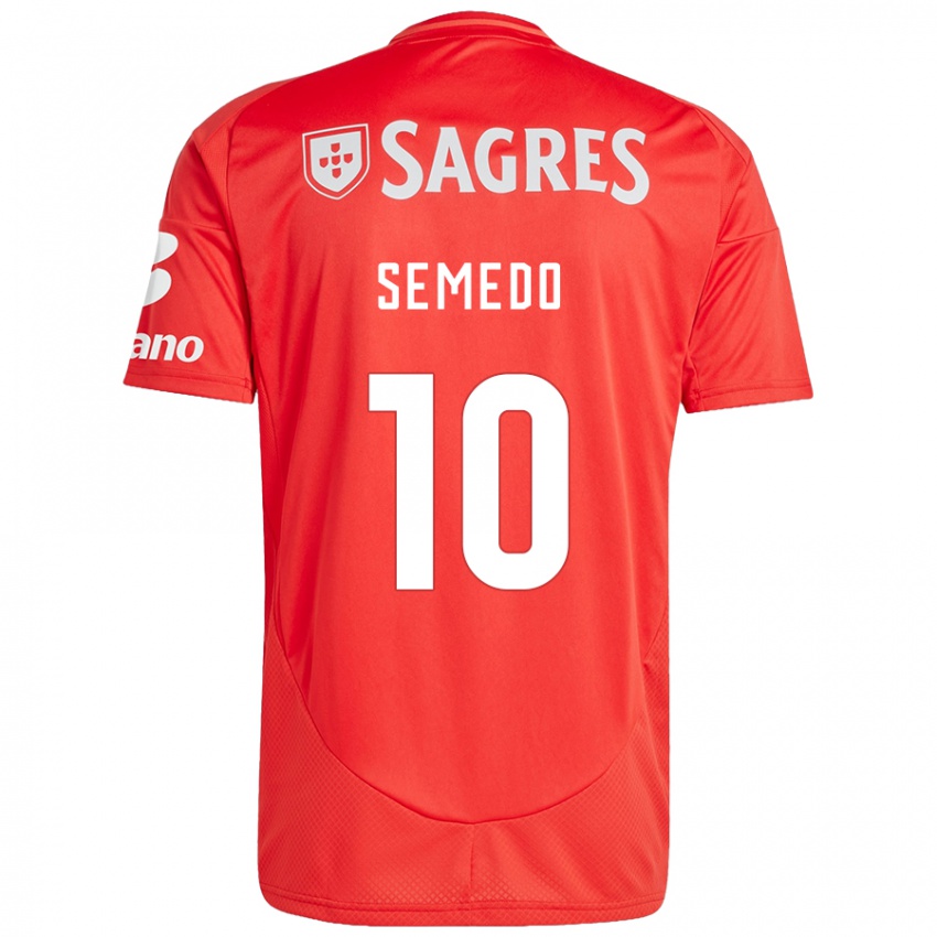 Férfi Andreson Semedo #10 Piros Fehér Hazai Jersey 2024/25 Mez Póló Ing