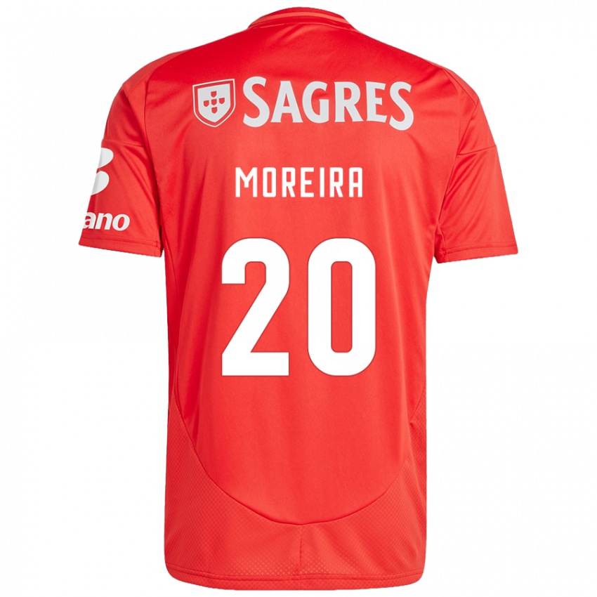 Férfi André Moreira #20 Piros Fehér Hazai Jersey 2024/25 Mez Póló Ing