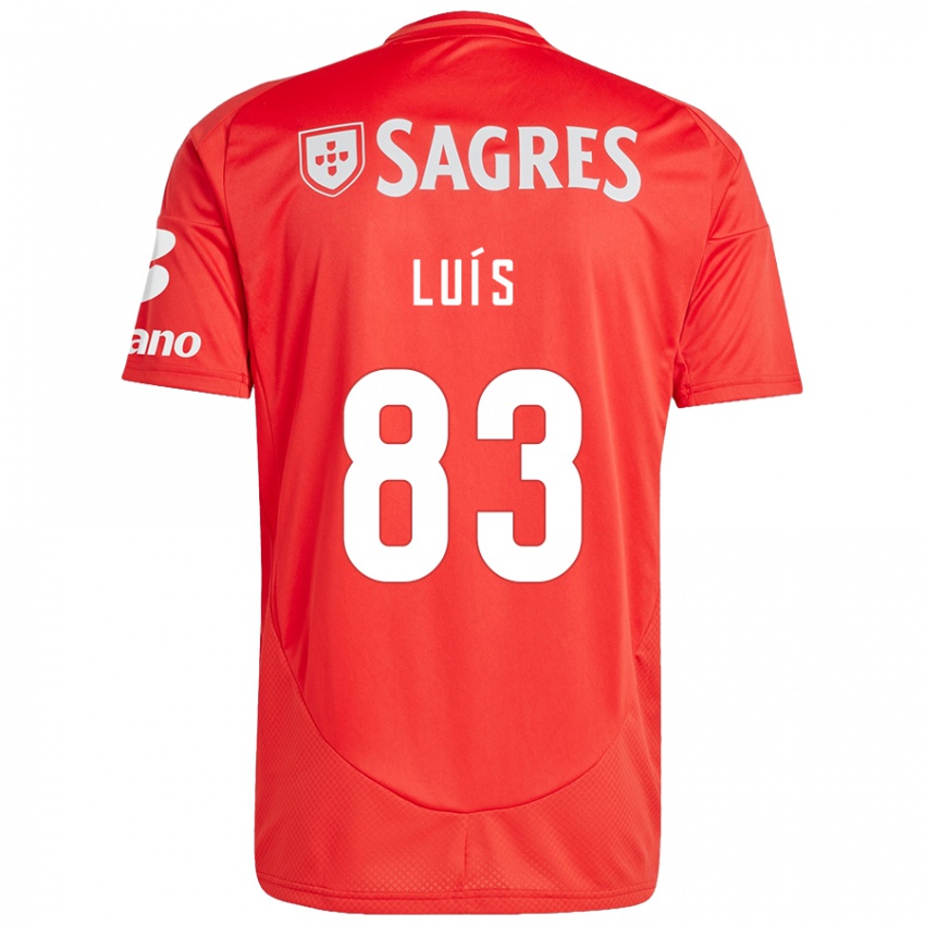 Férfi Rafael Luís #83 Piros Fehér Hazai Jersey 2024/25 Mez Póló Ing