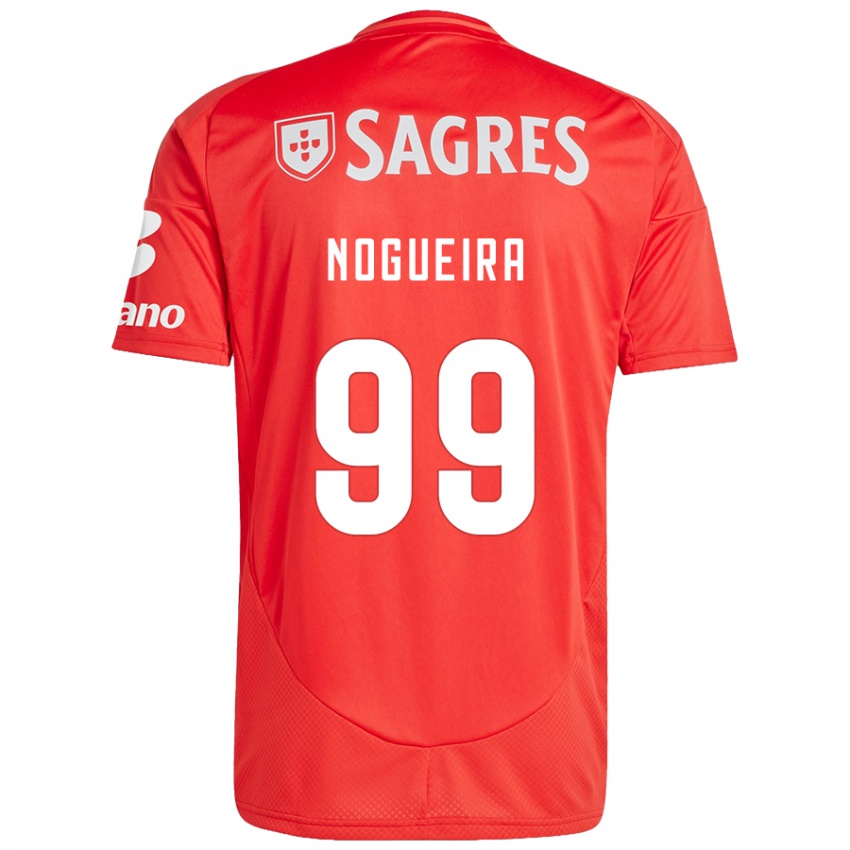 Férfi Beatriz Nogueira #99 Piros Fehér Hazai Jersey 2024/25 Mez Póló Ing